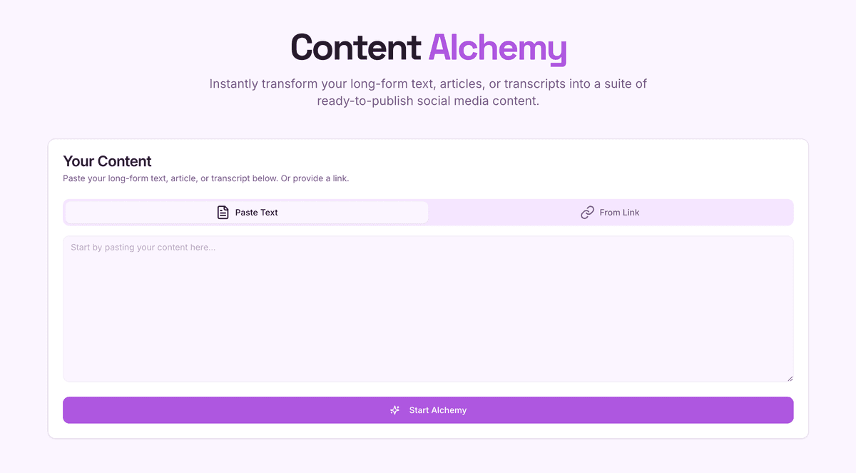 Transform your ideas into polished content.
